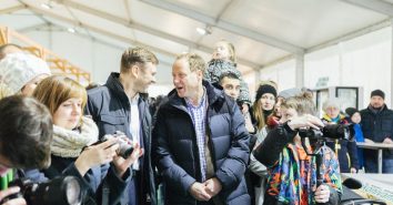 EkoNiva-Chef Dürr beim offiziellen Launch der Marke in Moskau 2018