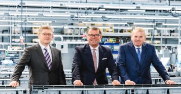 Die neue Führungsriege bei MULTIVAC (v.l.): Traumann, Spix, Boekstegers